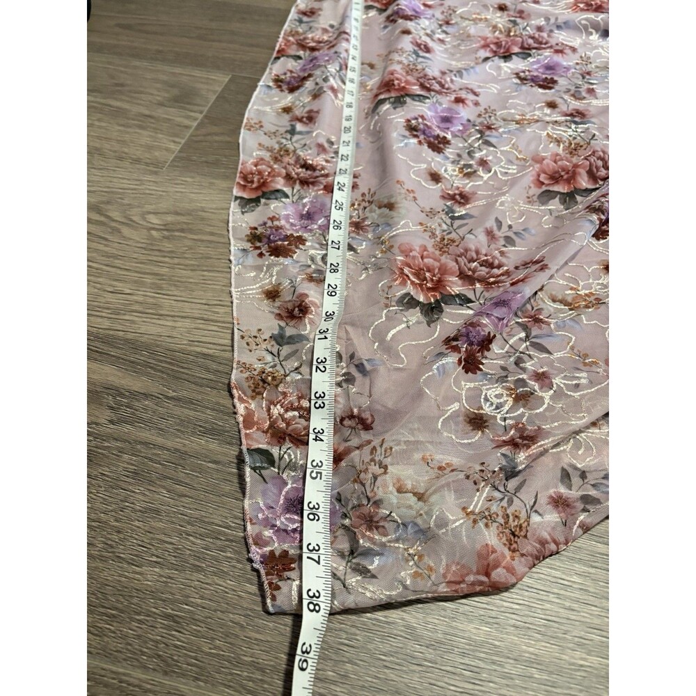 Baltic Born Ardley Embossed Maxi Dress Floral Pink Champagne Formal Wedding Sz S - Picture 13 of 13